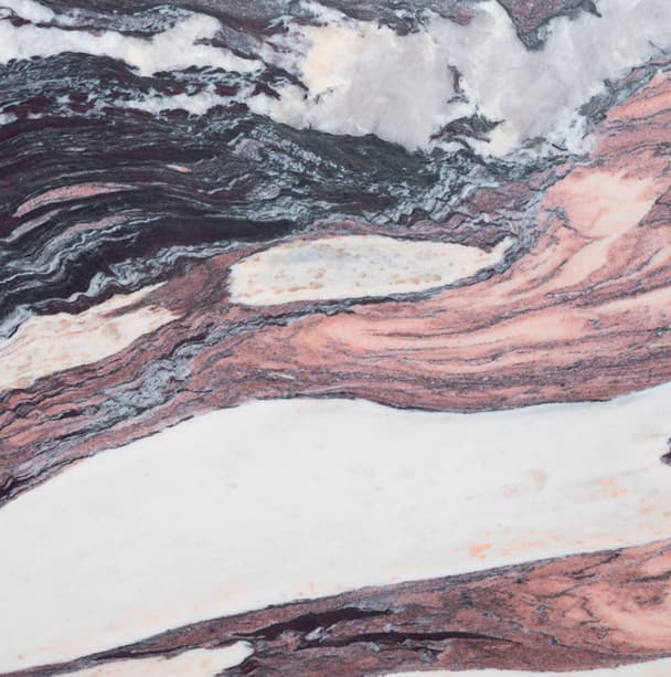 blue, red, and white marble tile