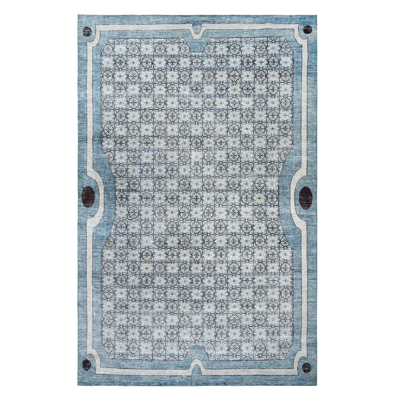 Spellbound Rug featuring soft blue tones and intricate, dreamlike pattern