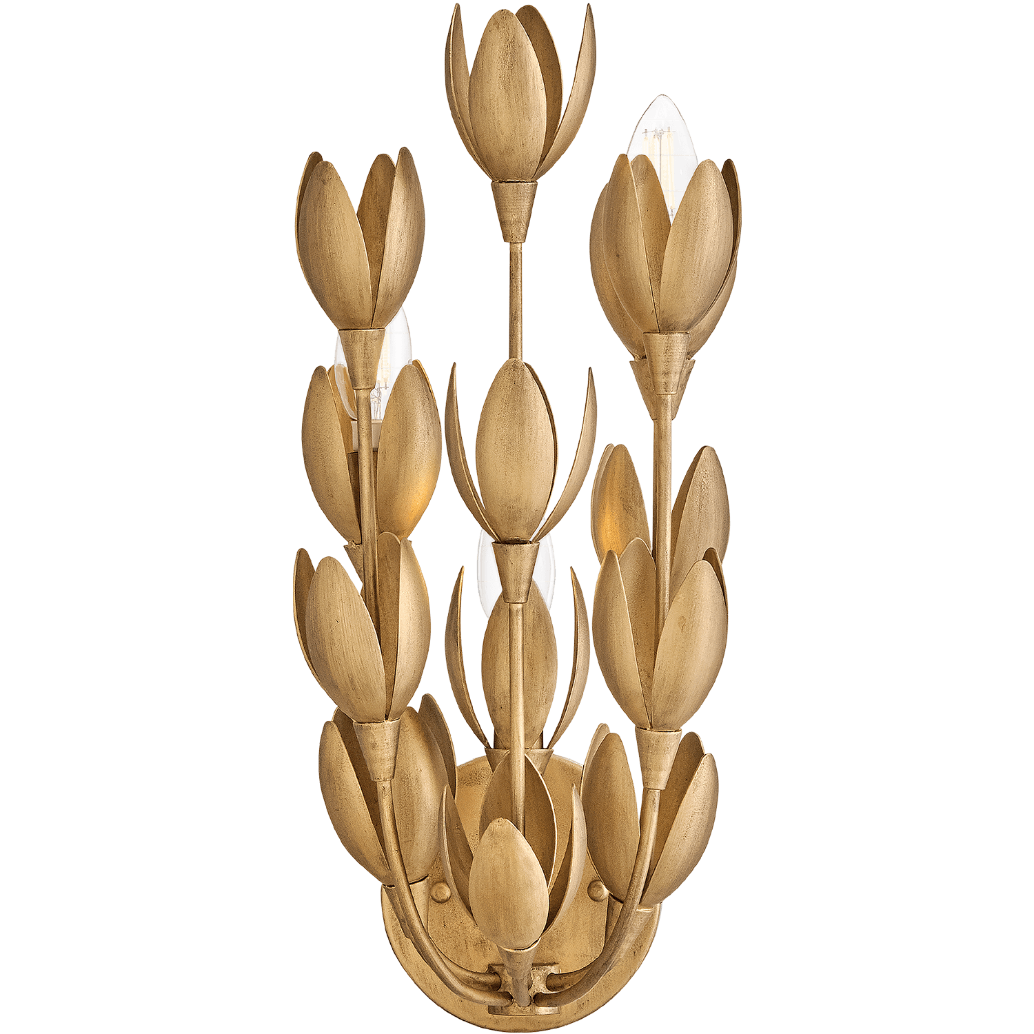 Flora Sconce in Burnished Gold