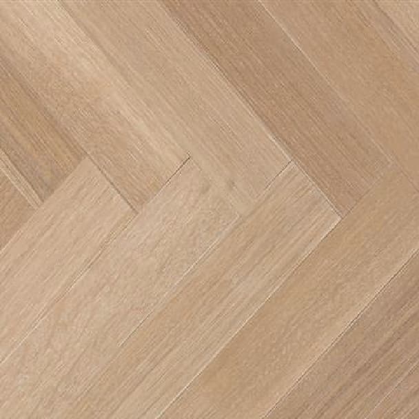 white oak herringbone flooring