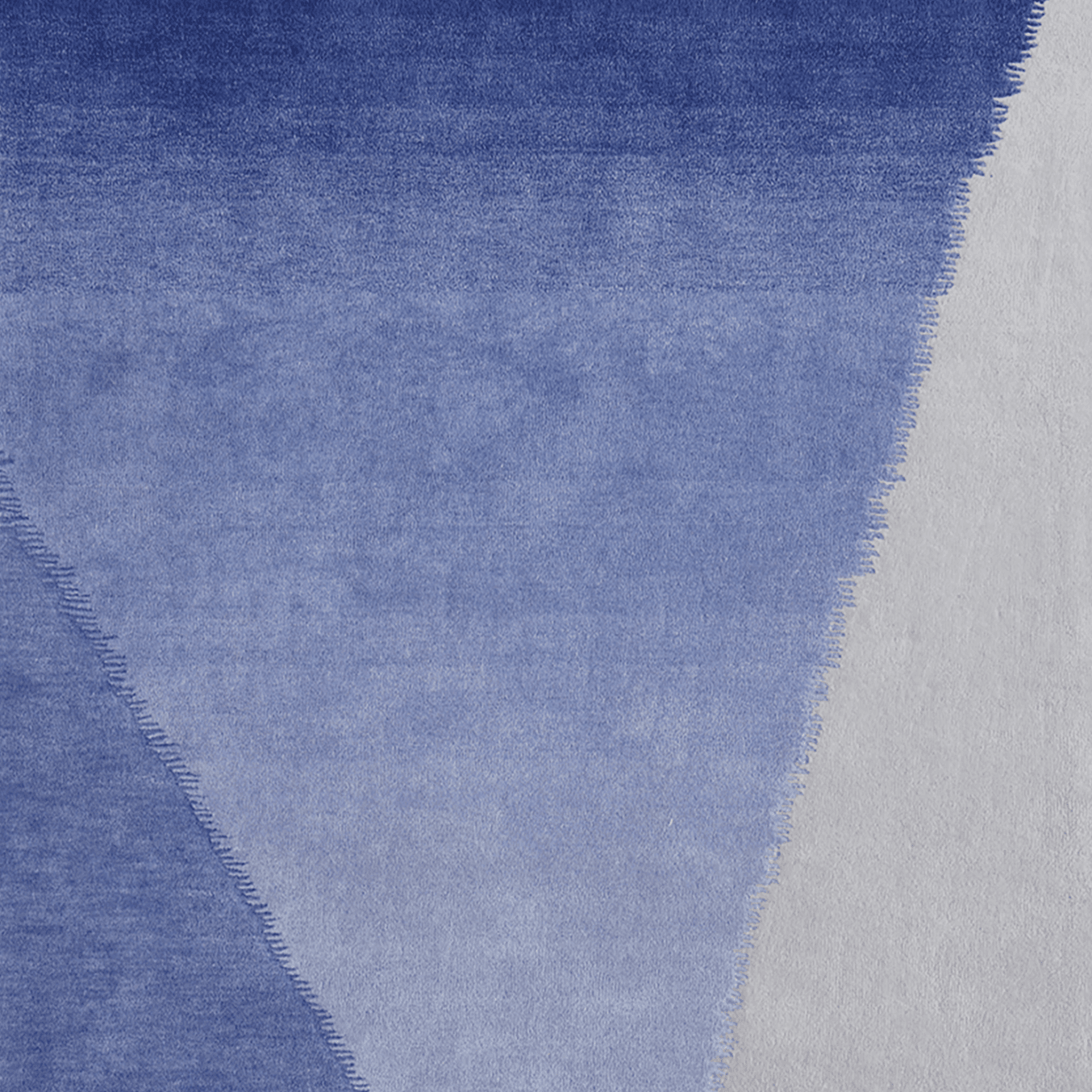 blue and grey gradient rug