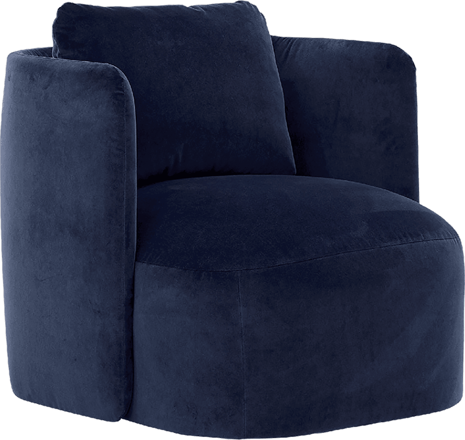 Hudson Swivel Club Chair In Banks Uniform Fabric