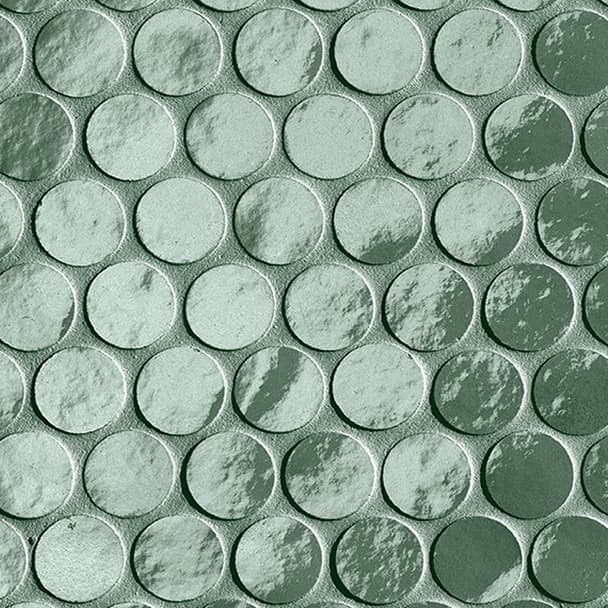 round green mosaic tile