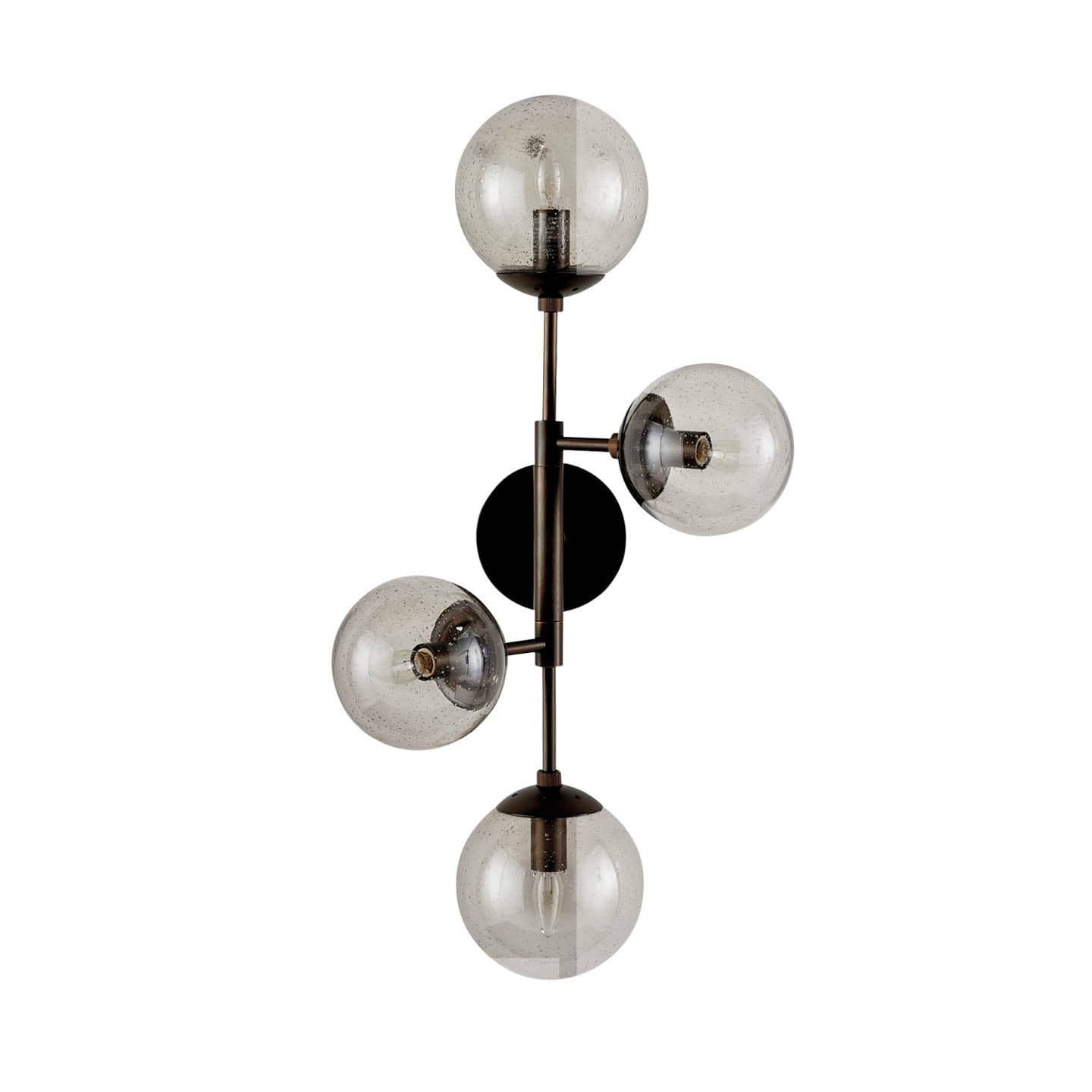sconce with 4 globe bulbs