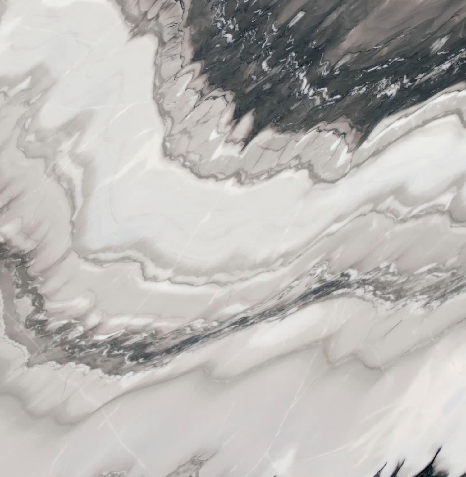 A slab of grey wave marble.