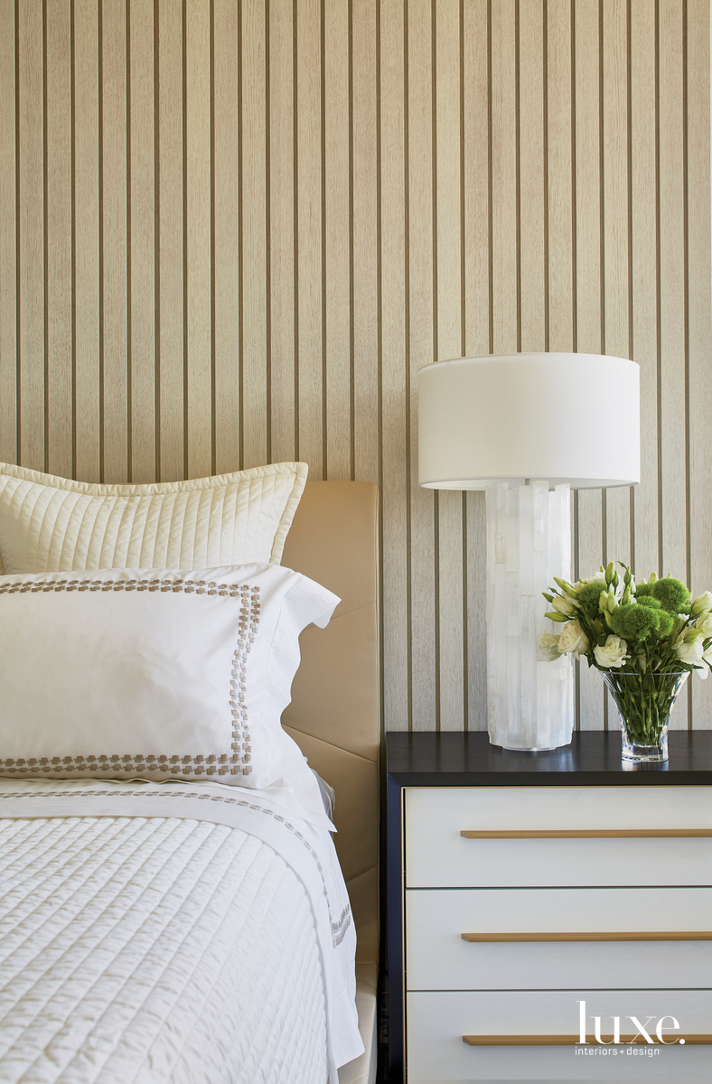 mid-century modern bedroom neutral palette