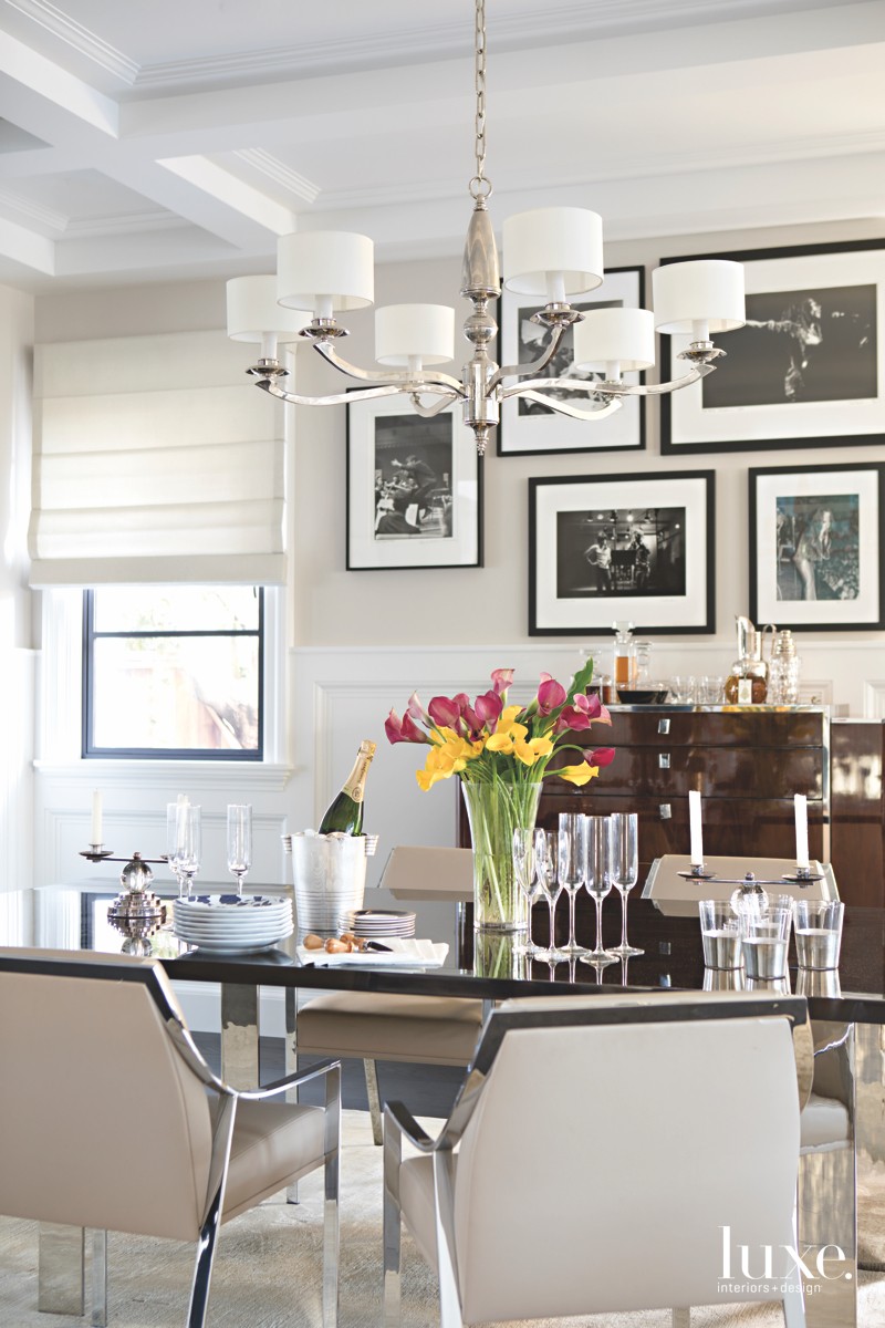 contemporary dining room photographs chandelier
