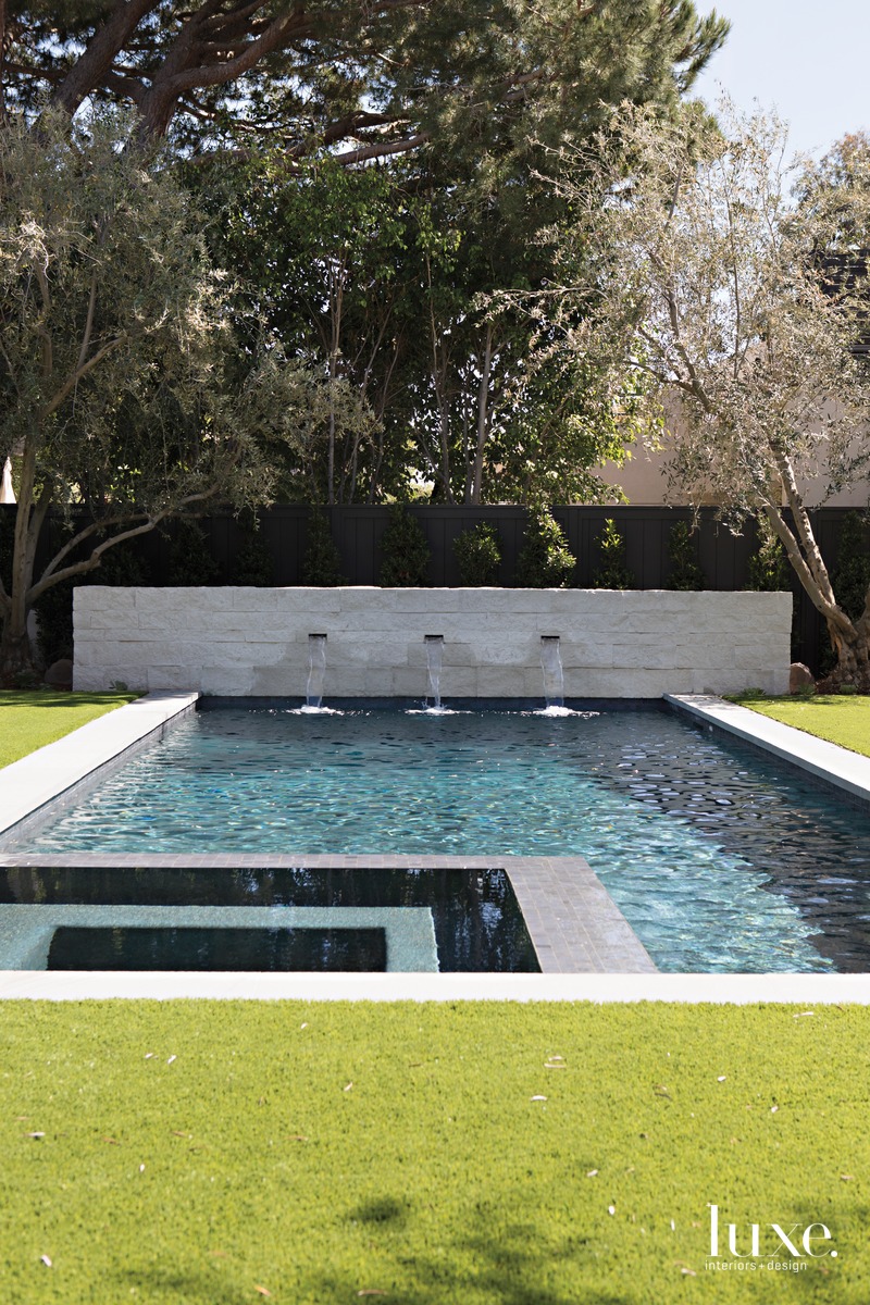 exterior pool and landscape