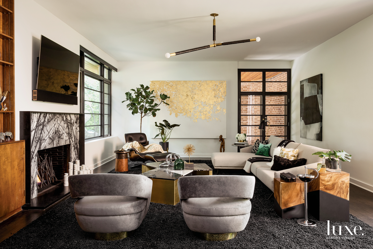contemporary living room neutral and gray palette denver