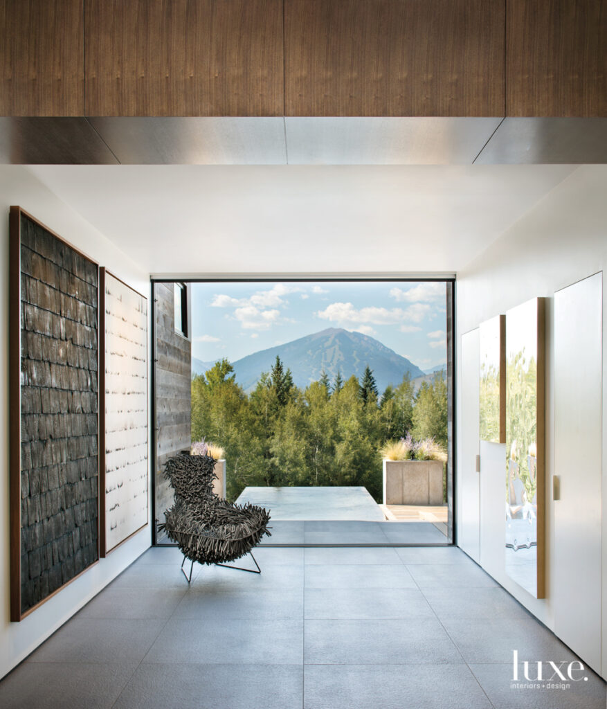 A Modern Aspen Home Plays Up Art And Material