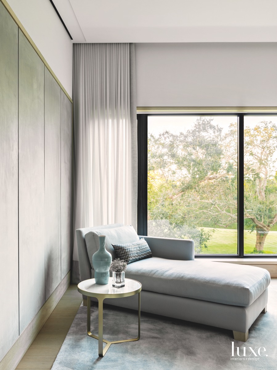 modern bedroom lounge chair gray