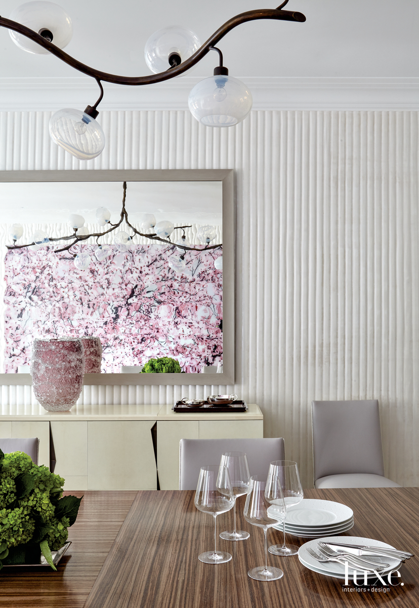 contemporary dining room neutral palette...