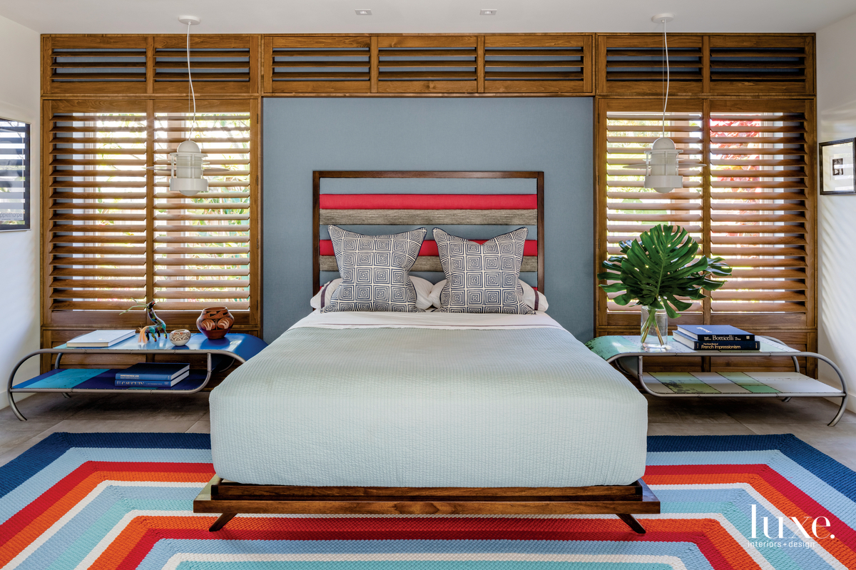 modern bedroom multi-color