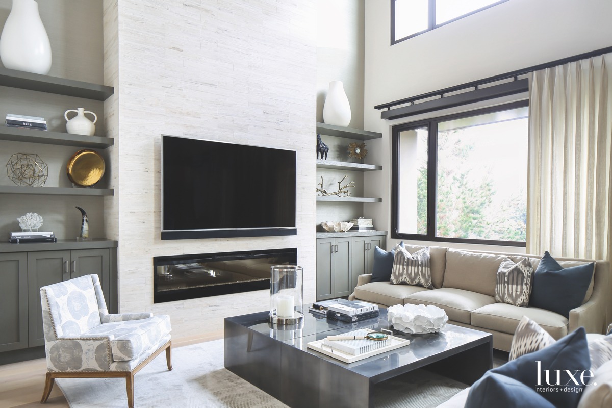 contemporary neutral living room gray...