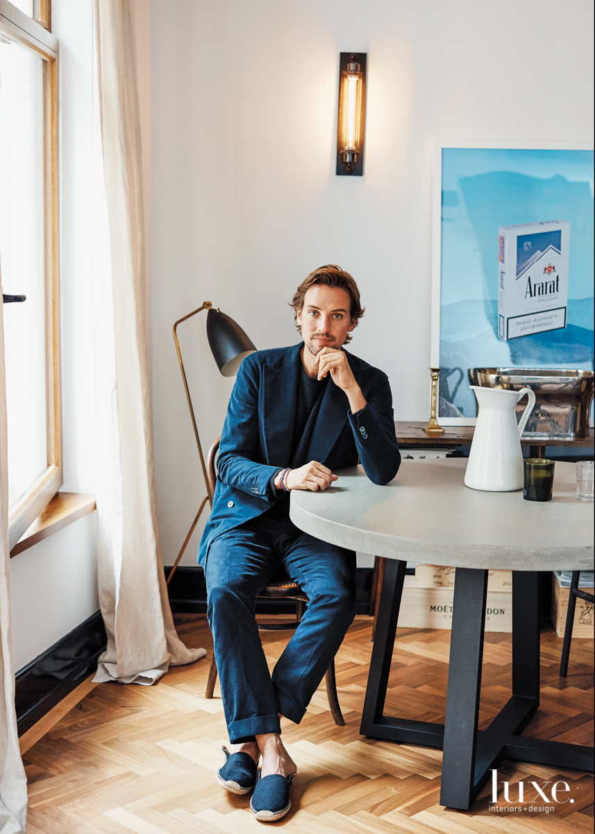 Alexander Gilkes photographed by Weston Wells for The Financial Times How To Spend it
