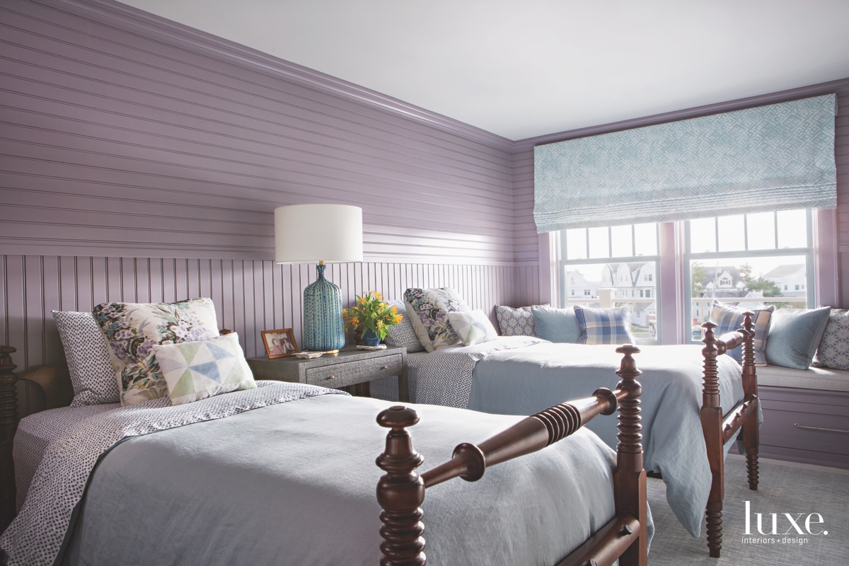 traditional bedroom purple two vintage...