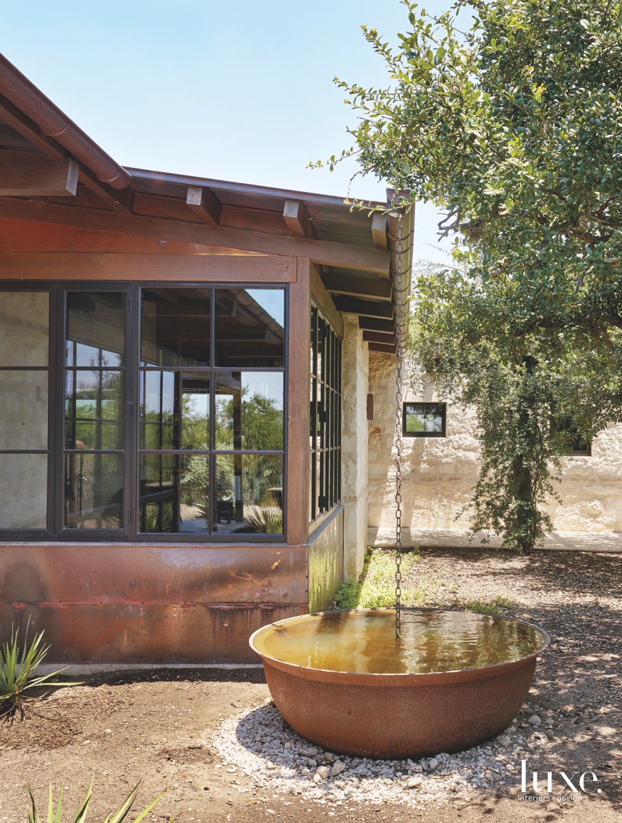 contemporary exterior rainwater system neutral