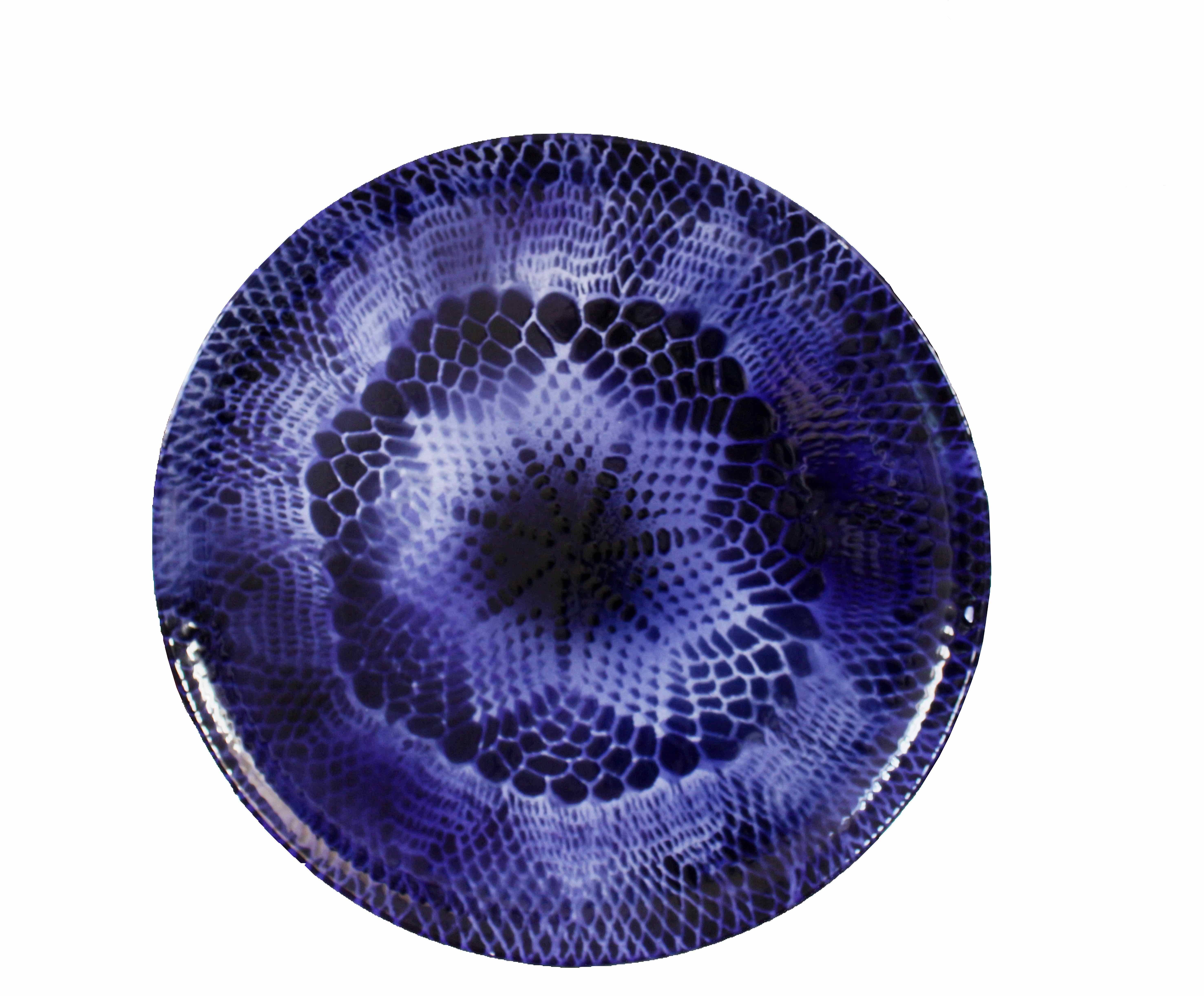 Round Platter - Blue Lace