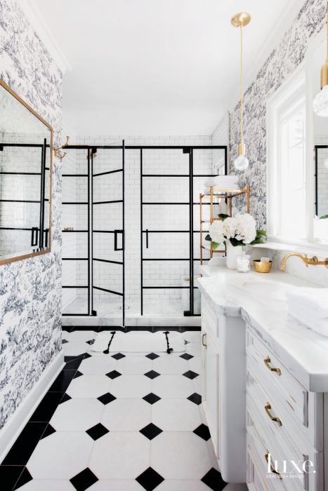 Behind 2 Bathroom Designs With Timeless Touches
