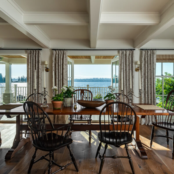 Dining with a view of Lake Washington. Photo: Andrew Giammarco