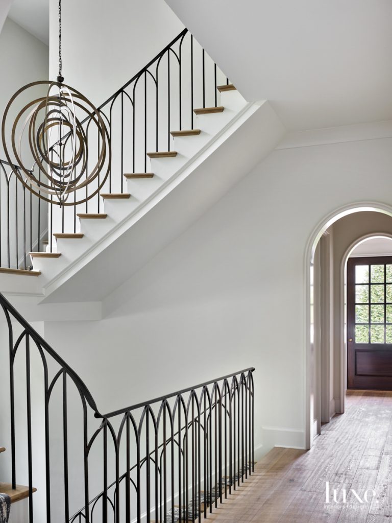 staircase inspired by english manor homes