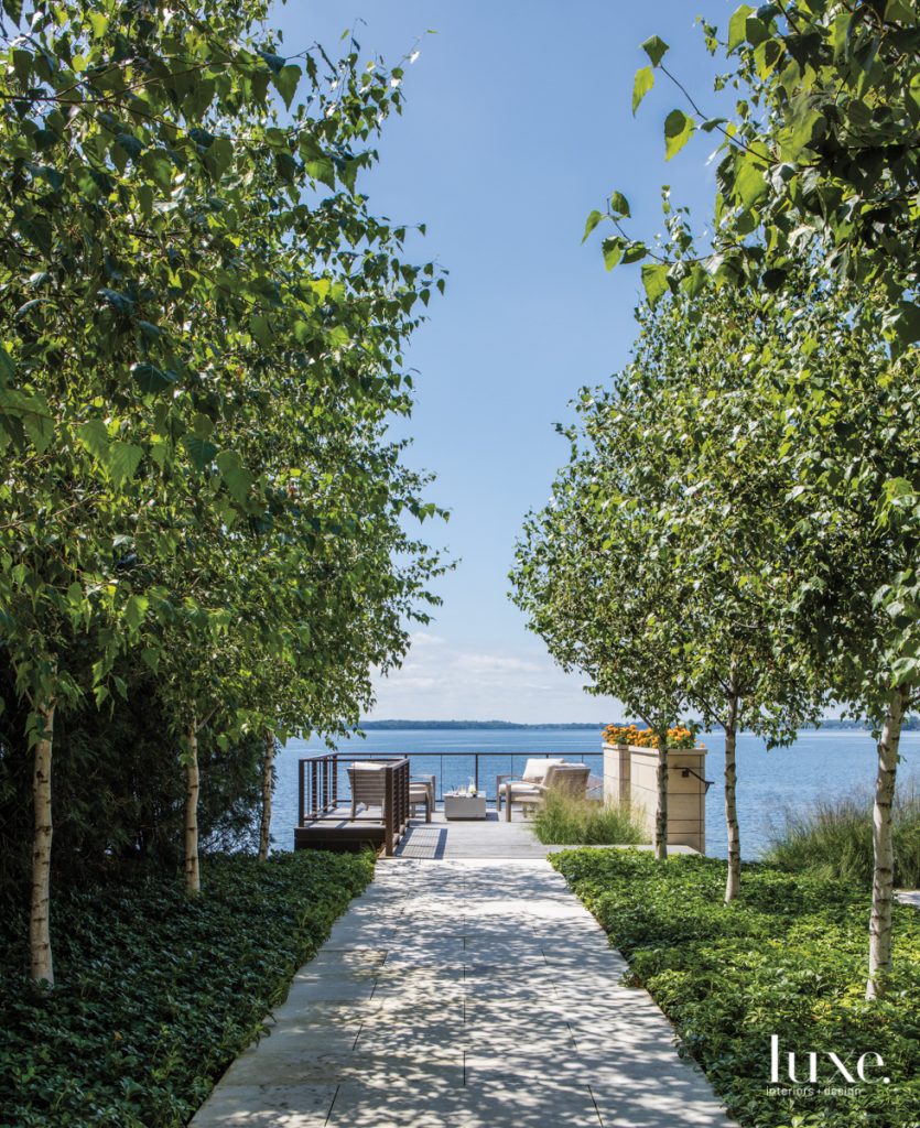 A Modern Lakeside Home Is...