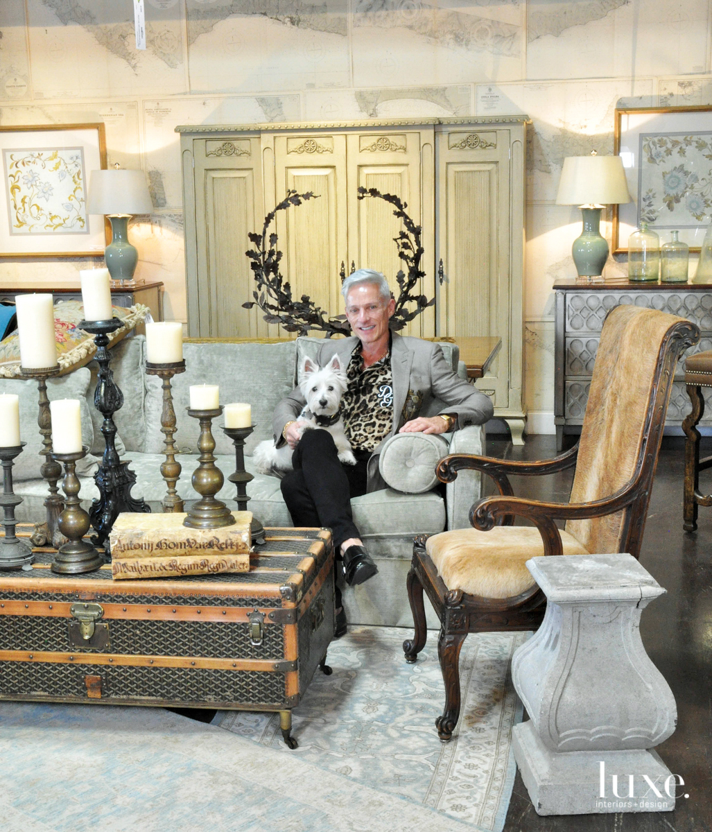 Relics owner Tim Harris in his shop