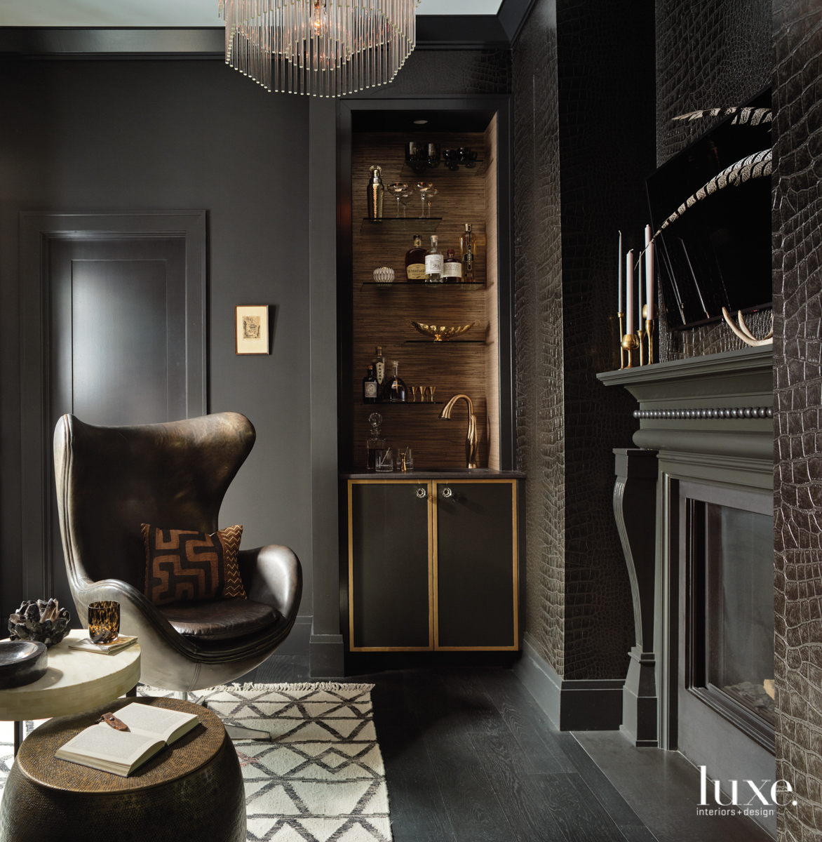 Deep Tones And Moody Wallpaper Add Drama To A Renovated Oregon Bungalow -  Image 3 - Luxe Interiors + Design