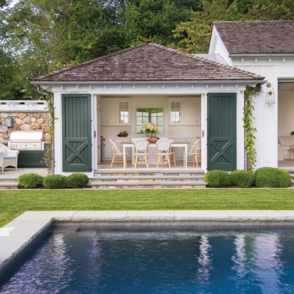 Behind The Charming Pool House That Became A Family’s Destination For Year-Round Entertaining