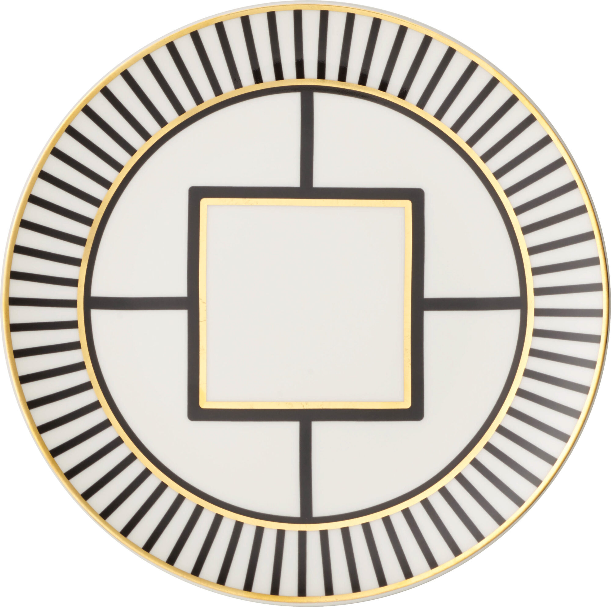 large circular plate with square shapes, inspired by this Frank Lloyd Wright home