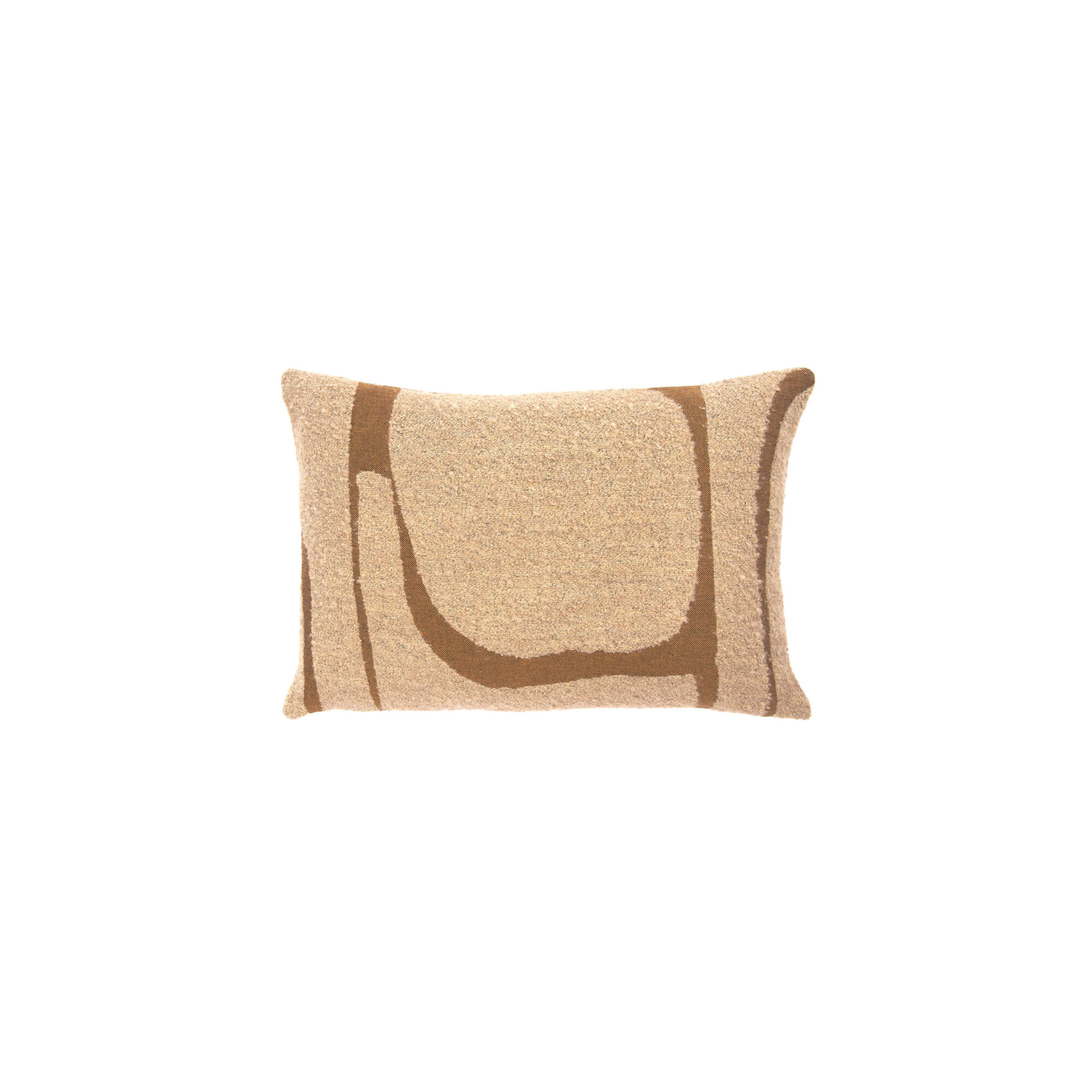 brown and tan swirled pillow inspired by this Frank Lloyd Wright home