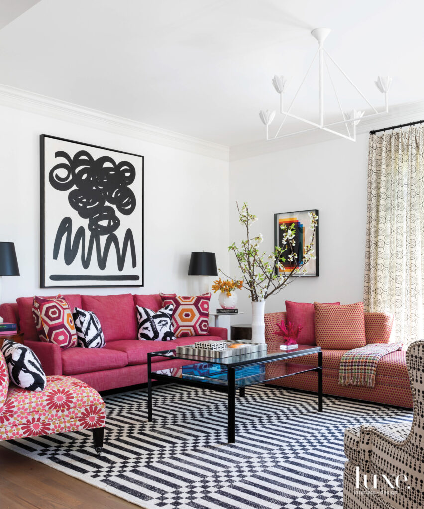 Never Underestimate The Power Of Vibrant Art: A Houston Home Mixes Playful Hues With Functional Style