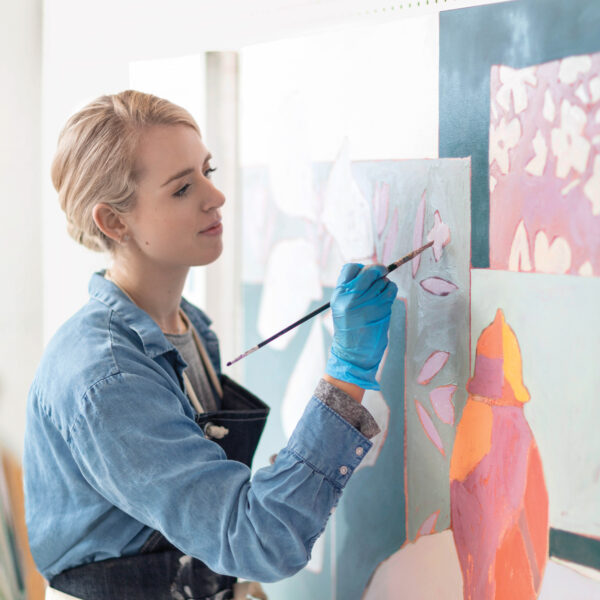 With A Studio Full Of Sprigs And Petals, Painting Florals Is Second Nature For This Dallas Artist