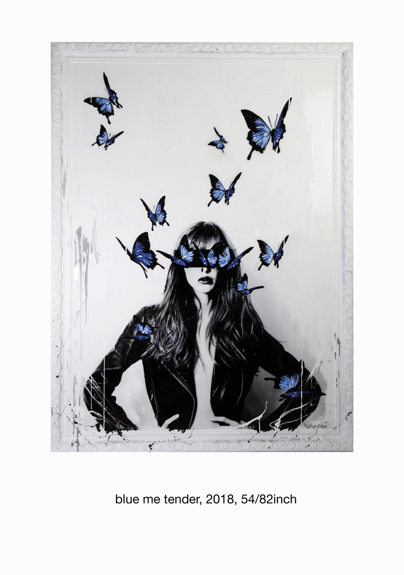 picture of woman with butterflies