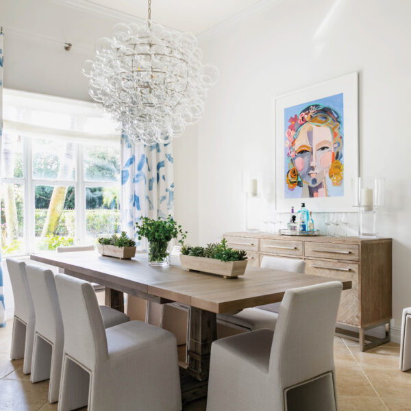 Clean Lines & A Fresh Color Palette Give An Outdated Florida Home New Style