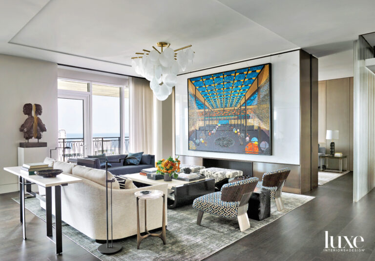 Chicago High Rise Living Room Painting