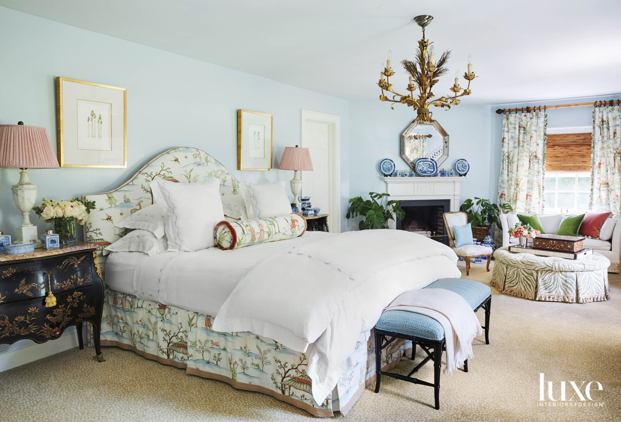 serene blue bedroom