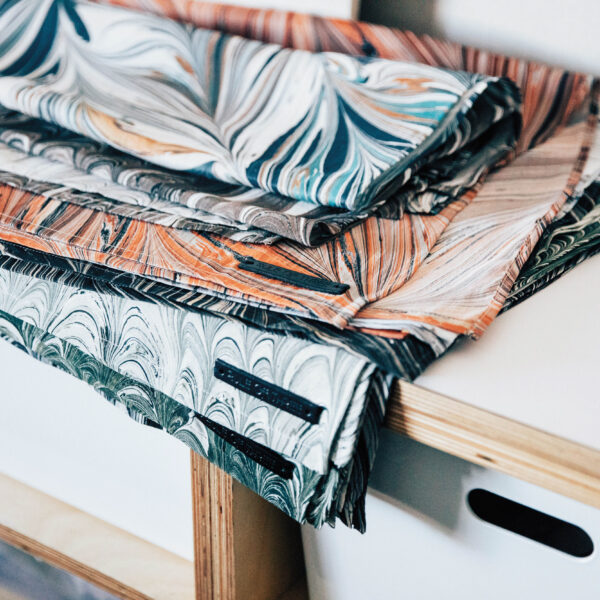 Cue The Heart Eyes For This L.A. Creative’s Hand-Marbled Textile Designs