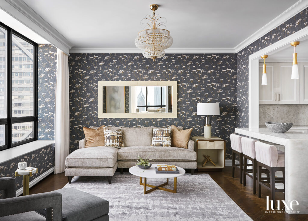 A Magnificent Mix Of Masculine And Glam Dignifies A Chicago High Rise