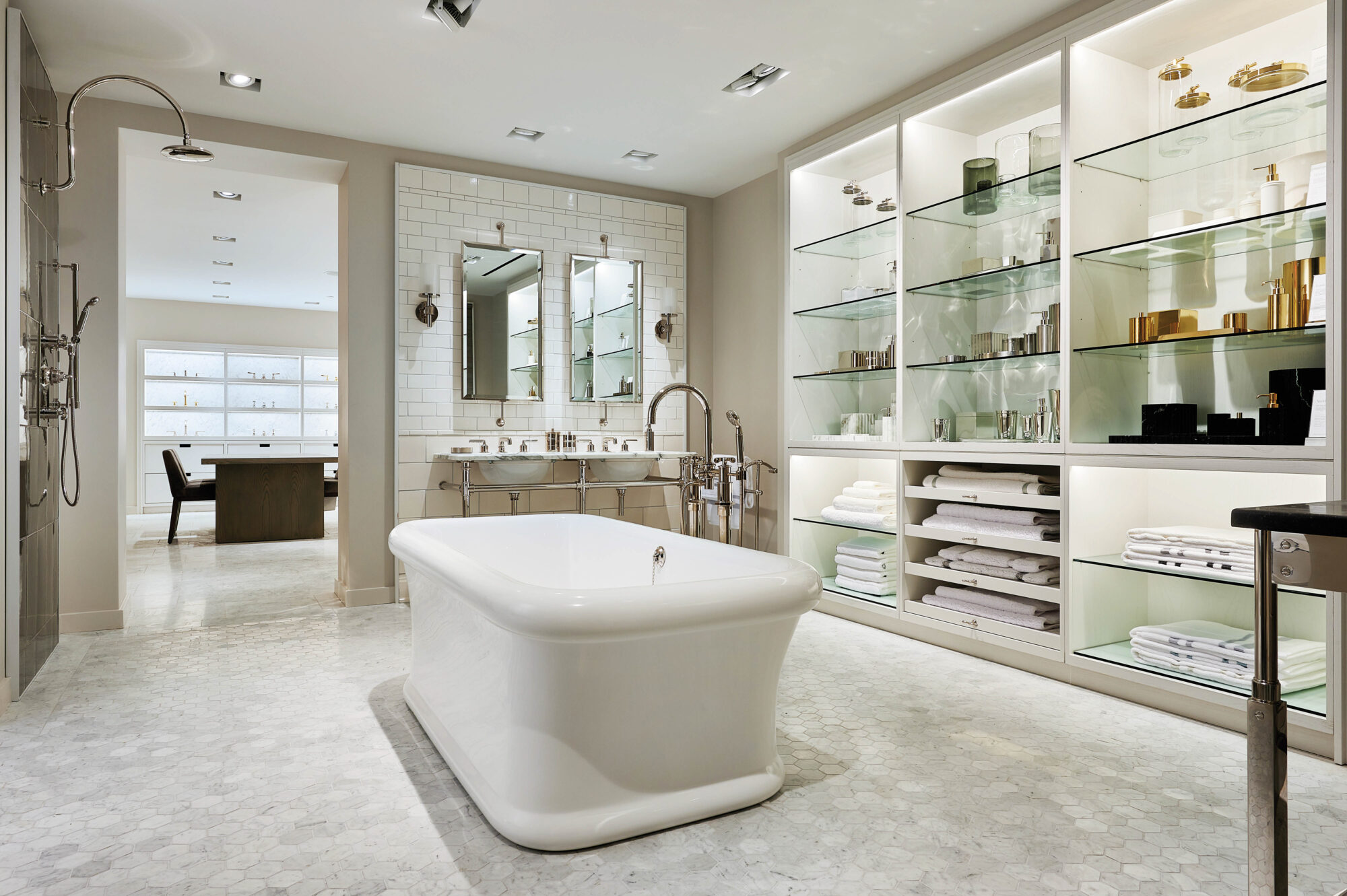 bathtub in showroom