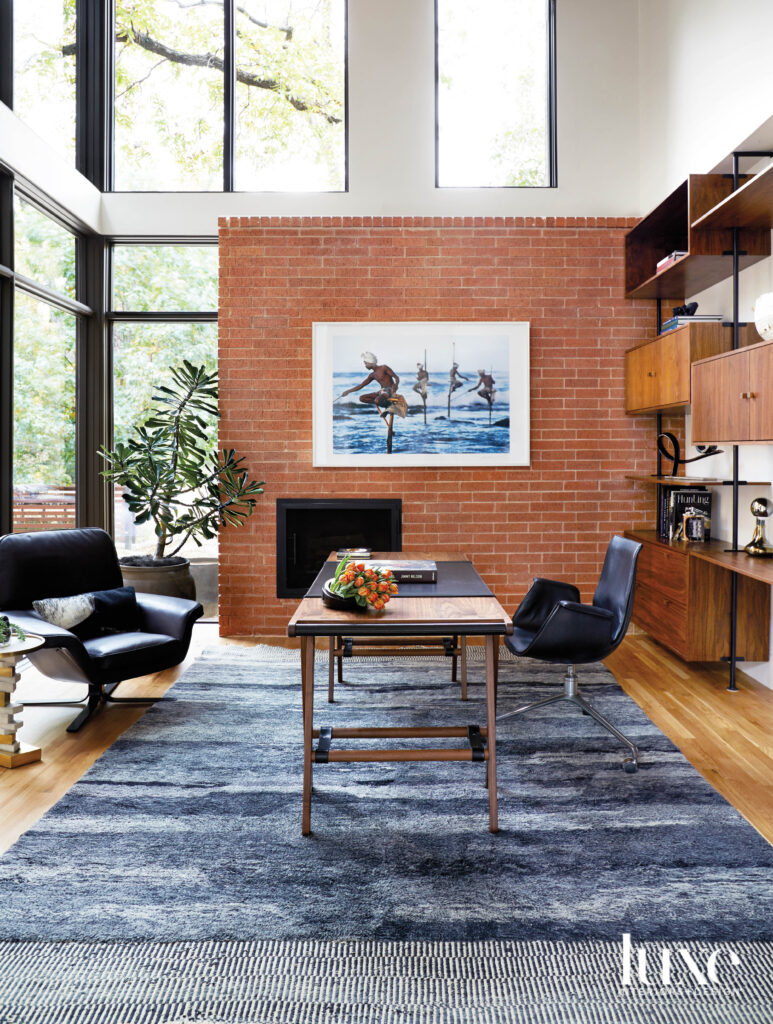 Fall In Love With One-Of-A-Kind Spaces In This Midcentury-Style Dallas Home