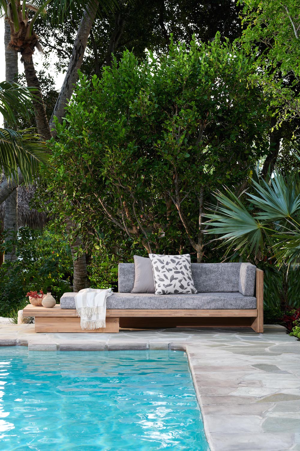 perennials outdoor furniture poolside