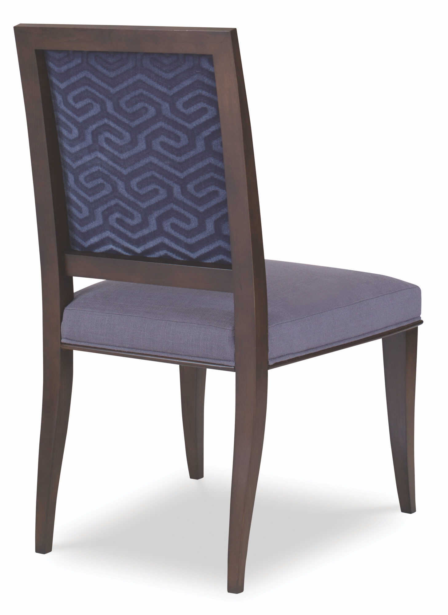 blue swirled dining chair is part of the hot seating trends