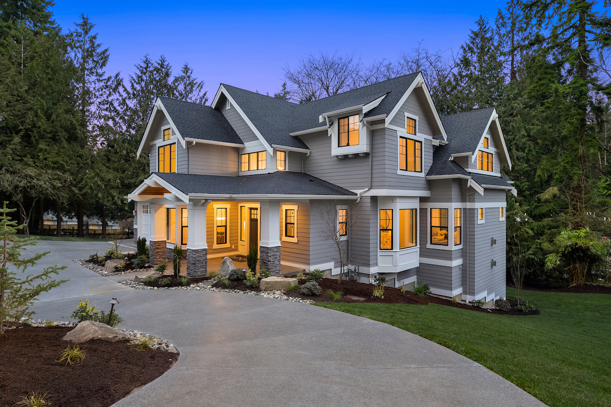 Craftsman home exterior designed by MN Custom Homes.