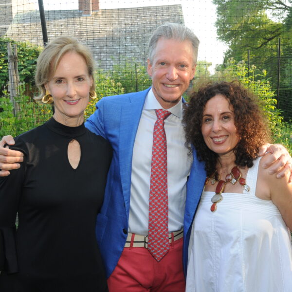 Kate Kelly Smith, Marshall Watson, and Pamela Jaccarino at East Hampton Antiques & Design Show