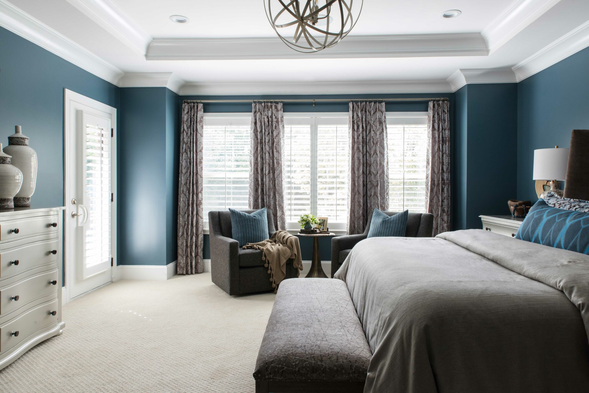 blue bedroom in Sherwin Williams Whirlpool