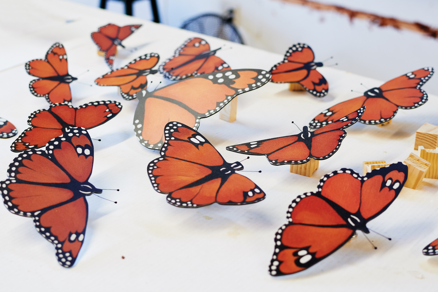 3d monarch butterflies