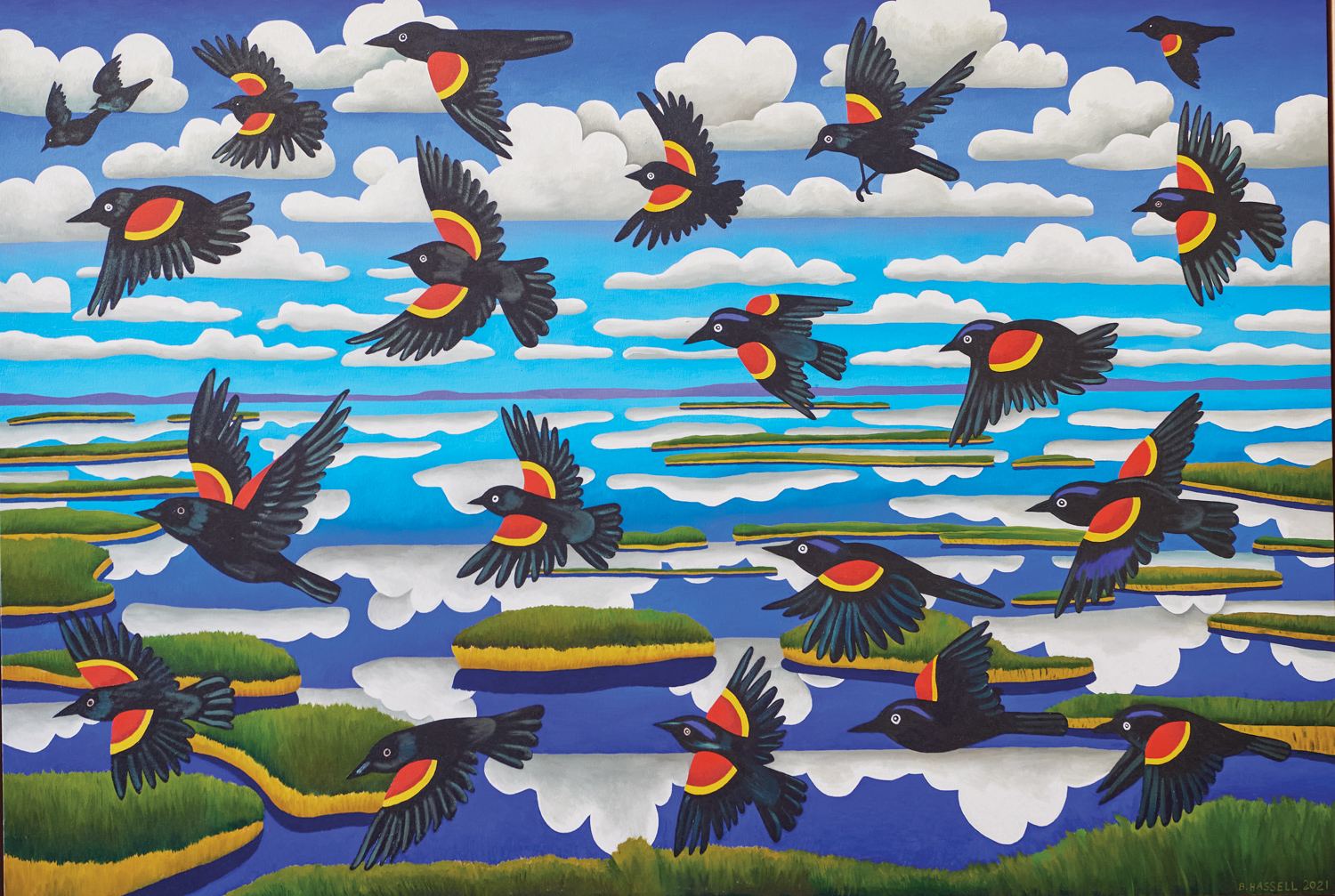 painting of birds