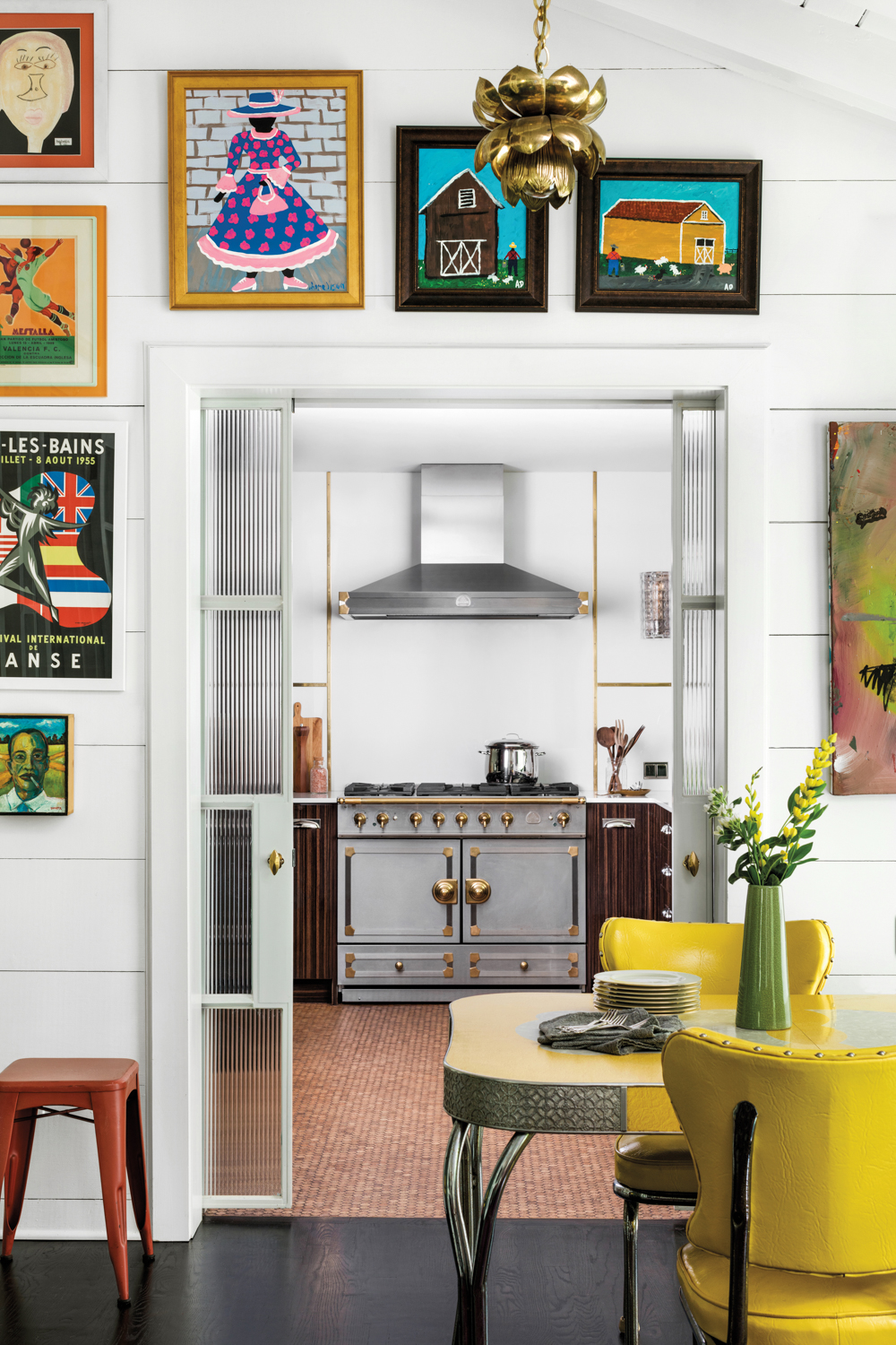 Pick Up On The Color Cues In This Fun Atlanta Kitchen