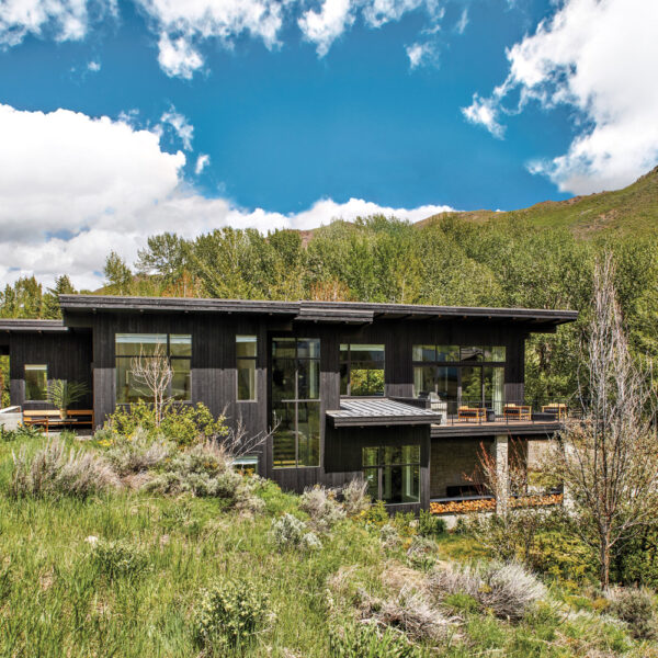 An Edgy Black Exterior Inspires The Design Of A Modern Mountain Home